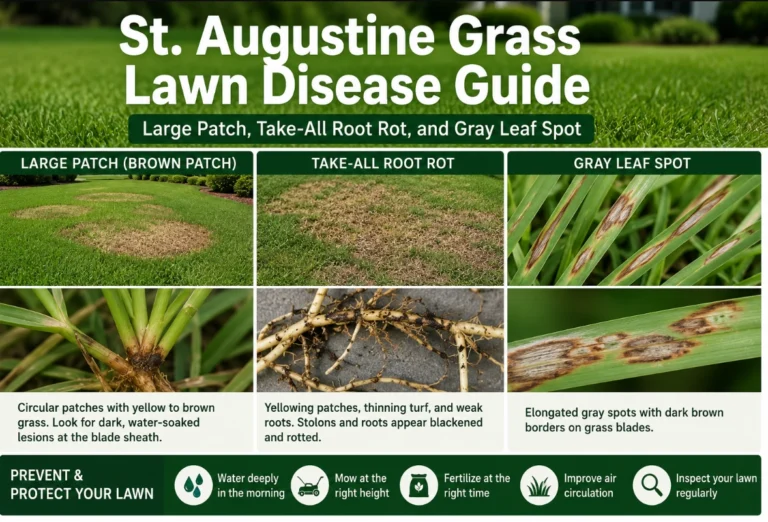 St. Augustine Grass Lawn Disease Guide Large Patch, Take-All Root Rot, and Gray Leaf Spot